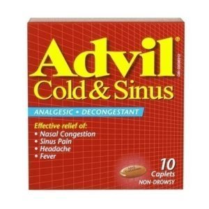 Advil Cold & Sinus Caplets – 10’s
