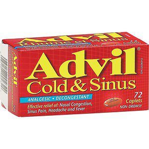 Advil Cold & Sinus Caplets – 72’s