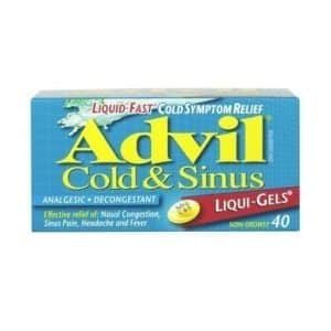 Advil Cold & Sinus Liqui-Gels – 40’s