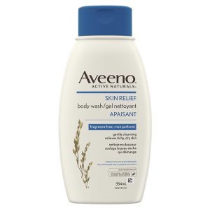 Aveeno Body Wash, Active Naturals Unscented Skin Relief Wash for Sensitive Skin, 354mL