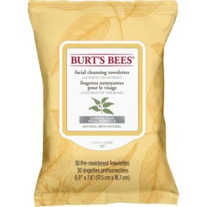 Burt’s Bees Facial Towelettes with White Tea Extract, 30’s