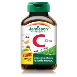 Jamieson Vitamin C Chewable – Mixed Flavours Bonus Pack