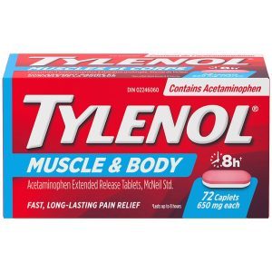 Tylenol Muscle & Body Pain Relief, 72s
